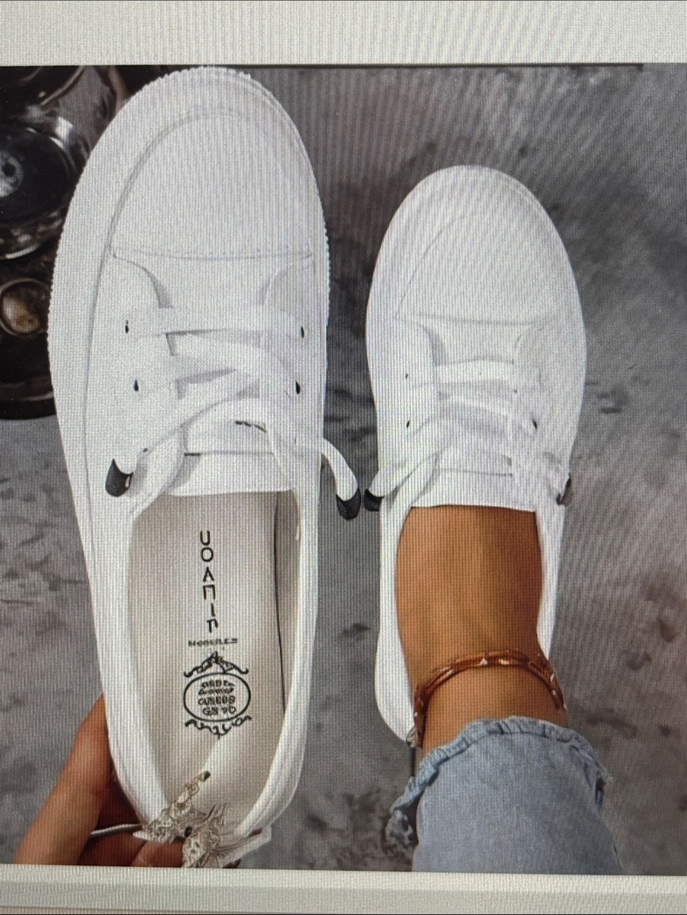 White Low-Top Sneakers